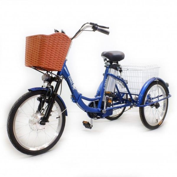 Электровелосипед GreenCamel Трайк-20 (R20 500W 48V 15Ah) синий